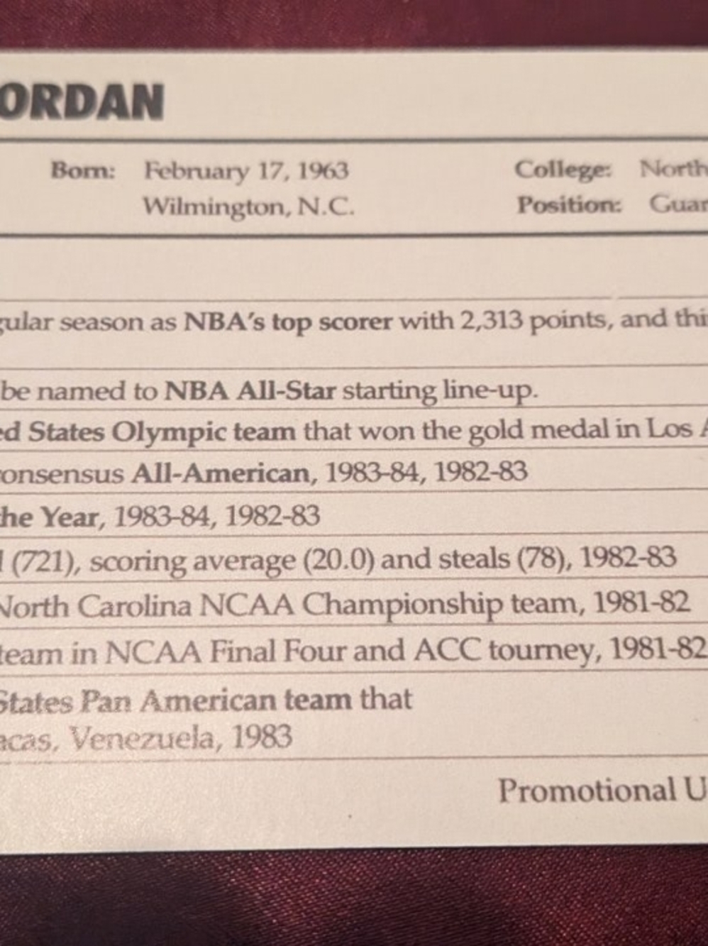 Michael Jordan Jumpman Card Reprint - Picture 7 of 7